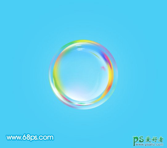 PS实例教程：制作漂亮好看的五彩色气泡