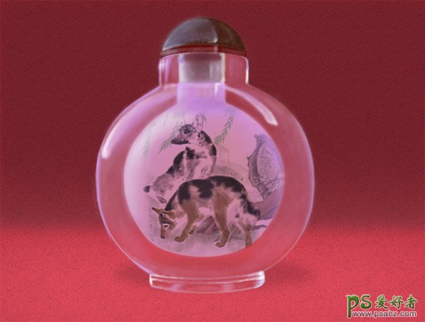 PS鼠绘教程：制作一个古典的玻璃水晶鼻烟壶