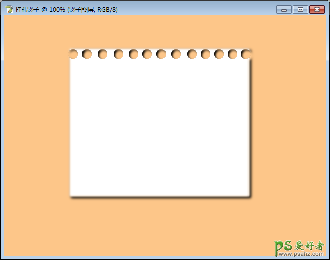 PS新手入门教程：简单的给笔记本添加影子效果，打孔影子效果