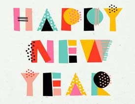 AI字体设计教程：制作“HAPPY NEW YEAR ”的英语短语字体设计