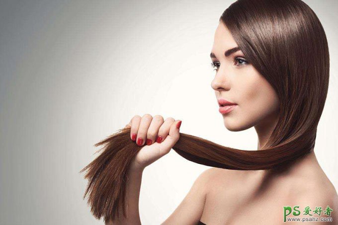 PS扣发丝教程：利用图层样式混合选项抠出美女飘逸的长头发。