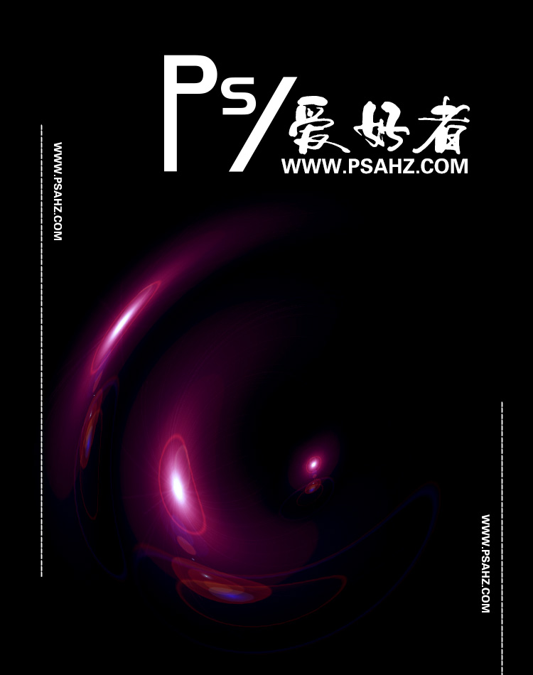 PS海报设计教程：制作一个科技感光效海报，漂亮的光晕效果海报