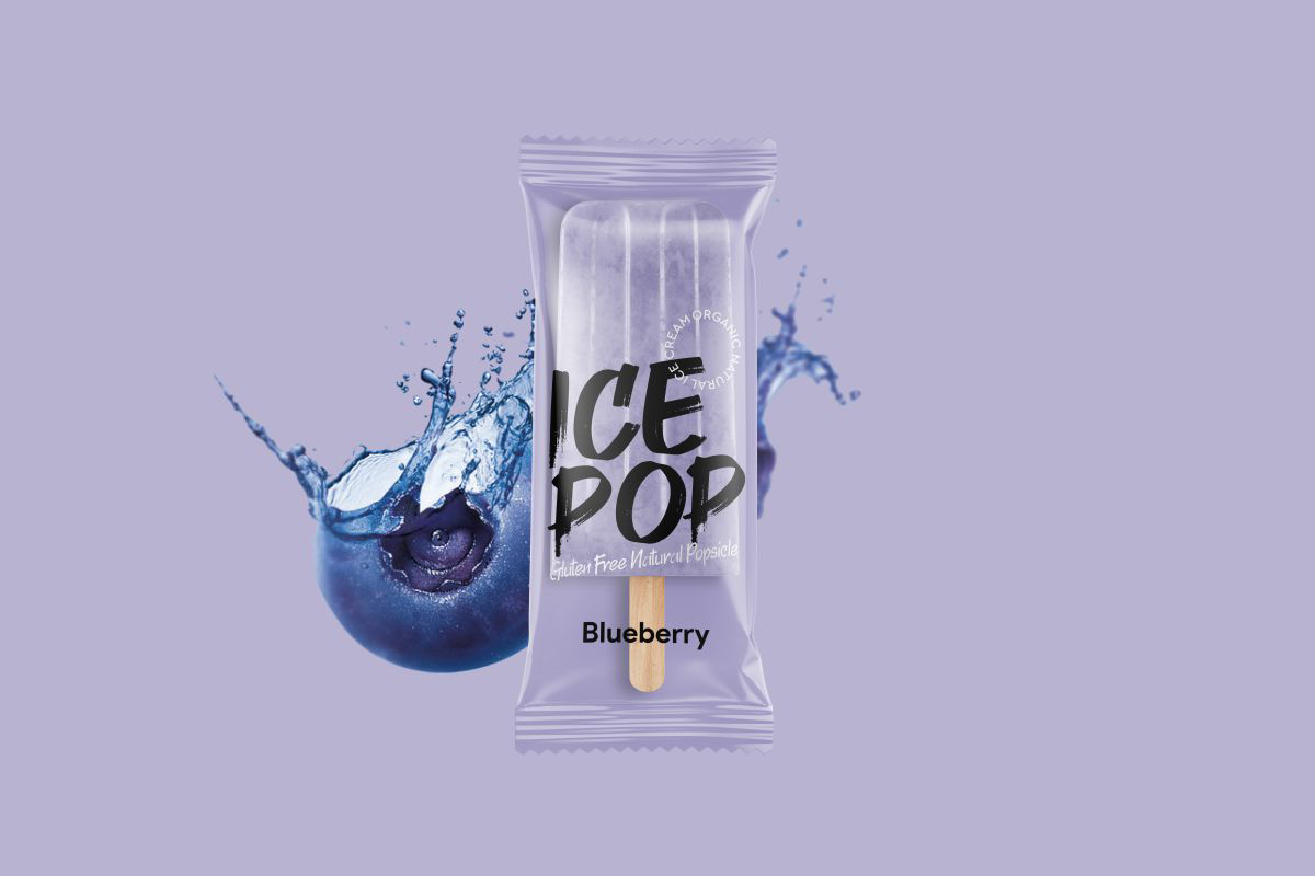 夏日冷饮冰棒产品包装设计作品欣赏，冰棒包装设计。