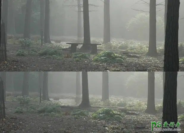 PS场景合成实例：创意打造森林中鹿角中蕴含的大世界场景。