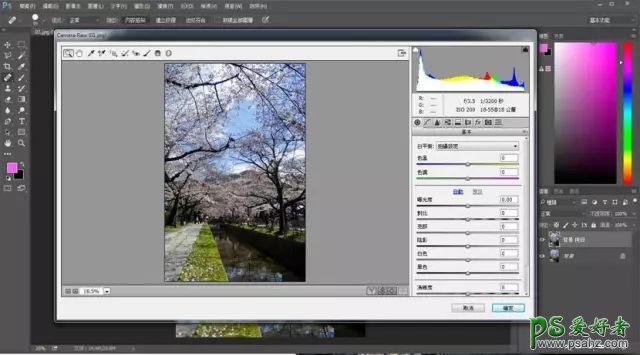 PS打造日式动漫效果的桃花园风景图片。
