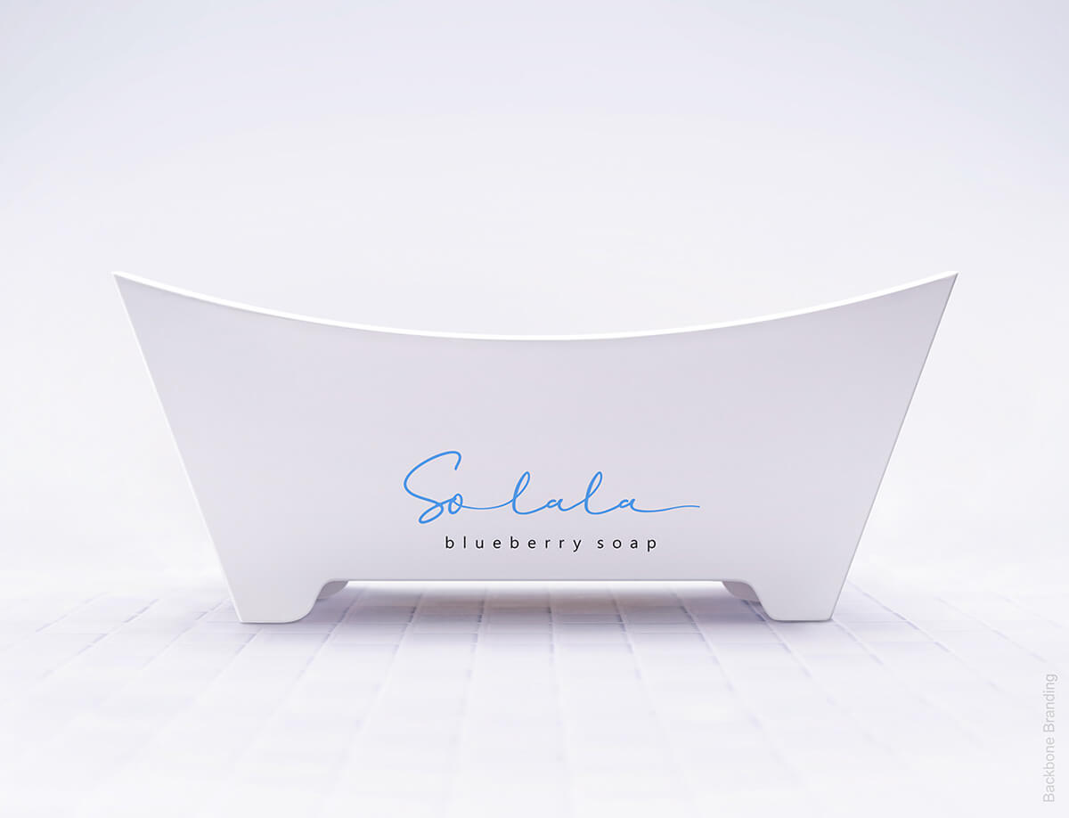 设计风格独特的香皂产品包装设计,个性浴缸造型Solala香皂包装设