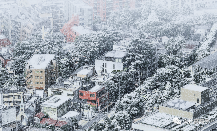 PS雪景效果照片制作：给城市风景照制作成冬季下雪效果。