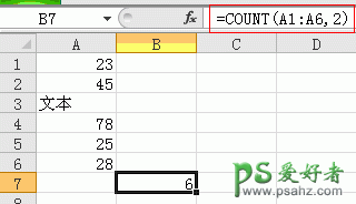 count函数,Excel中count函数的使用方法