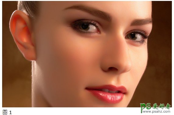 ps皮肤质感磨皮教程：给美女面部精细磨皮打造出皮肤质感效果。