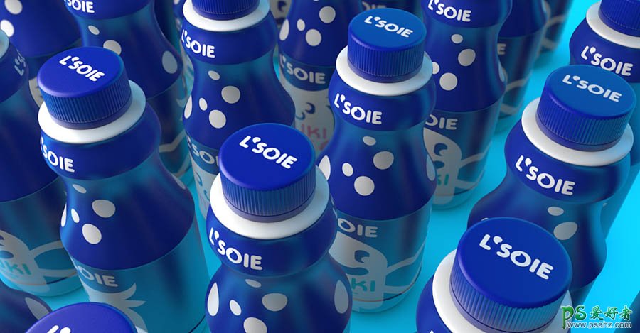 漂亮大气的L'SOE乳酸饮料包装设计欣赏。