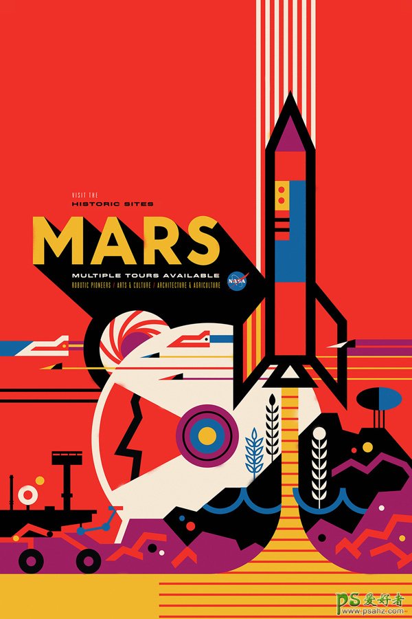 精挑细选的国外海报设计,NASA最新海报设计赏析。